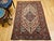 Antique Persian Malayer Rug, Hand-Knotted Wool, Geometric Pattern, 4x6, Ivory & Navy For Sale - Image 9 of 18