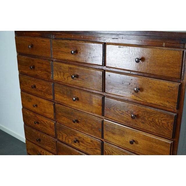 Antique French Early 20th Century Oak Apothecary Cabinet For Sale - Image 5 of 18