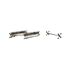 Mid-Century German Silver-Plated Knife Banks, Set of 14