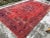 1960s Turkish Distressed Red Wool Oushak Rug - 6′7″ × 10′8″ For Sale - Image 6 of 10