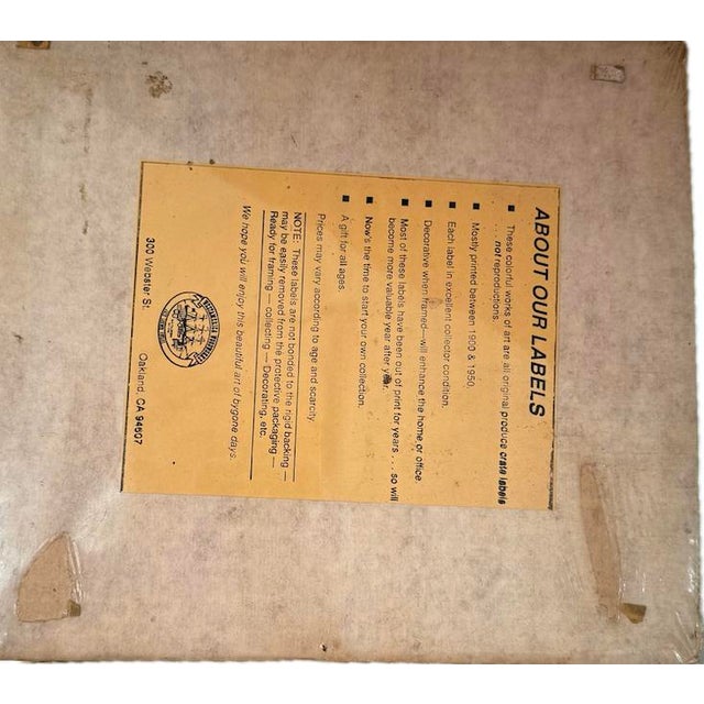 Early 20th Century Lot of Four Vintage 1900-1950 Original Fruit Crate Labels• Not Reproductions For Sale - Image 5 of 12