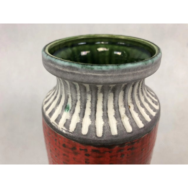 1970s Mid-Century Ceramic Vase No 88-17 from Bay Keramik, 1970s For Sale - Image 5 of 8