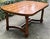 Brown Vintage Century Furniture Parquet Top Jacobean Oak Dining Farm Table With 2 Leaves For Sale - Image 8 of 12