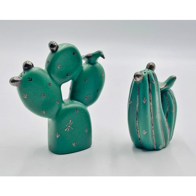 1980s Emilia Castillo Pure Silver & Porcelain Salt & Pepper Shakers, Mexican Modernism For Sale In Los Angeles - Image 6 of 18