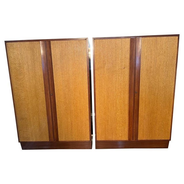 Italian Reeded Front Cabinets, 1940, Set of 2 For Sale - Image 9 of 9