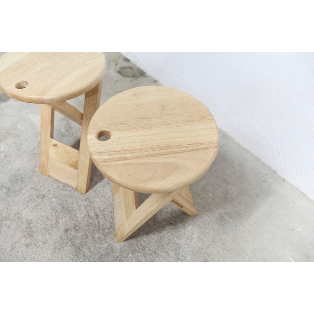 Vintage Folding Stools by Adrian Reed, 1980s, Set of 2 For Sale - Image 6 of 18