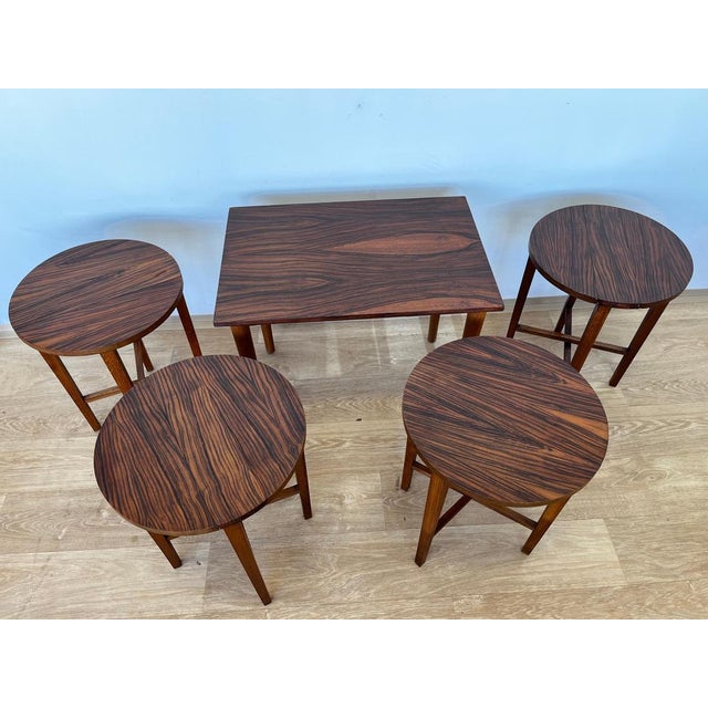Rosewood Nesting Tables by Poul Hundevad, Denmark, 1960s, Set of 5 For Sale - Image 3 of 13