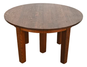 Gustav Stickley Antique Mission Oak Arts & Crafts Extension Dining Table, Circa 1910