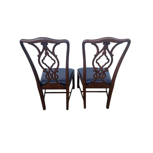 Beautiful chairs. Excellent condition. minor ware. see matching chairs in our Chairish store. Please see photos as they...
