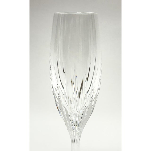 French Baccarat Massena Fluted Champagne Flutes - a Pair For Sale - Image 3 of 5