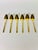 Metal Mid 20th Century Supreme Cutlery Gold-Plated “Bamboo Motif” Demitasse Spoons in Original Presentation Case – Set of 6 For Sale - Image 7 of 9