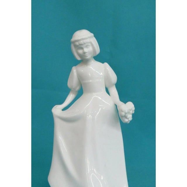 White Royal Doulton HN3280 Bridesmaid Images Bone China Porcelain Figurine For Sale - Image 8 of 11