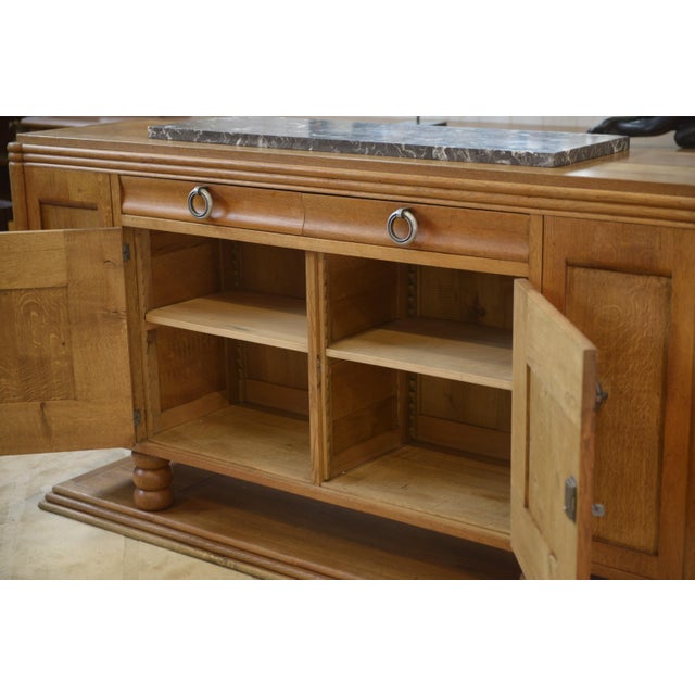 1930s Oak Buffet in the style of Charles Dudouyt, 1930s For Sale - Image 5 of 14