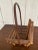 Vintage Rustic Bentwood Log Cabin Basket For Sale - Image 6 of 8