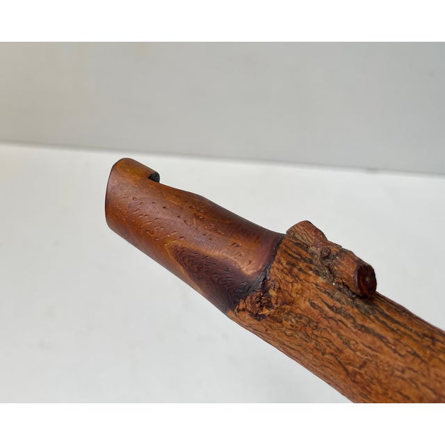 Antique Swiss Bird Whistle in Hand-Carved Wood, 1890s For Sale - Image 4 of 10