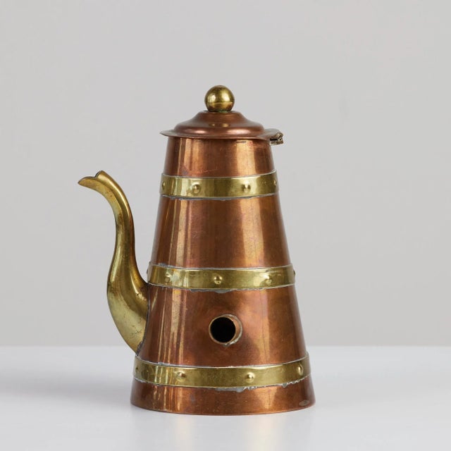 R. Martinez Mexican Brass & Copper Tea Service Set For Sale - Image 9 of 13