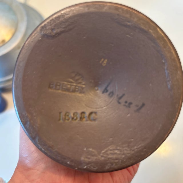 Ceramic Bretby Art Nouveau Vase With Birds and Flowers For Sale - Image 7 of 9