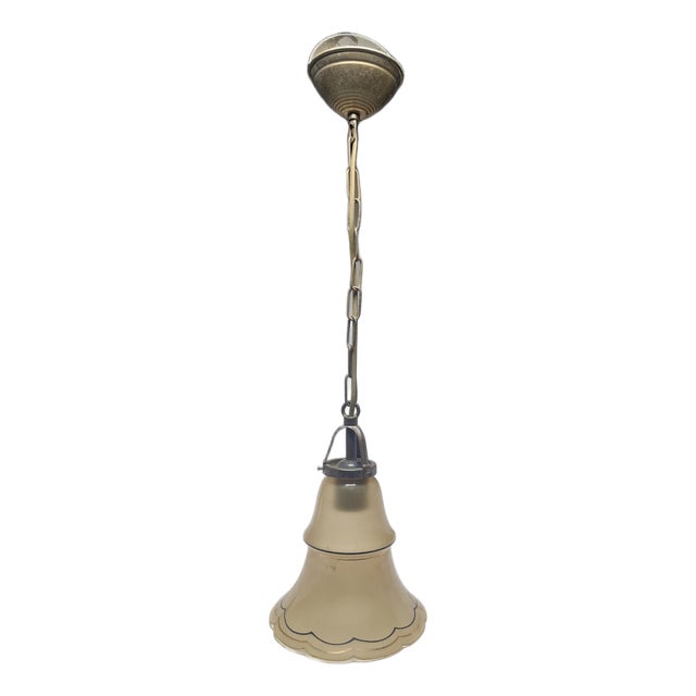 Art Deco Pendant Lamp, Belgium, 1950s For Sale