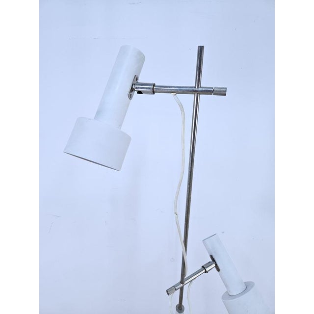 Metal White Floor Lamp, Germany, 1960s For Sale - Image 7 of 16