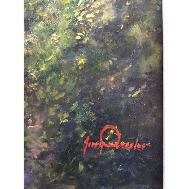 Vintage Late 20th Century Oil/Acrylic “Sweet Annie” For Sale - Image 4 of 7