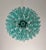 Spherical Murano Style Poliedri Chandelier, 140 Turquoise Poliedri For Sale In Los Angeles - Image 6 of 12