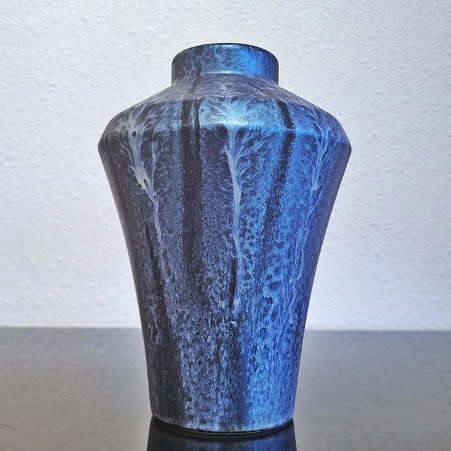 Blue Knödgen Keramik Vase Nr. 1060/20 For Sale - Image 4 of 8
