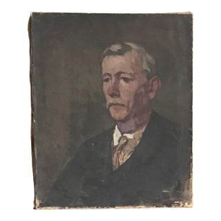 Frank Tolles Chamberlin (1873–1961) – Portrait of a Gentleman – Oil on Canvas For Sale