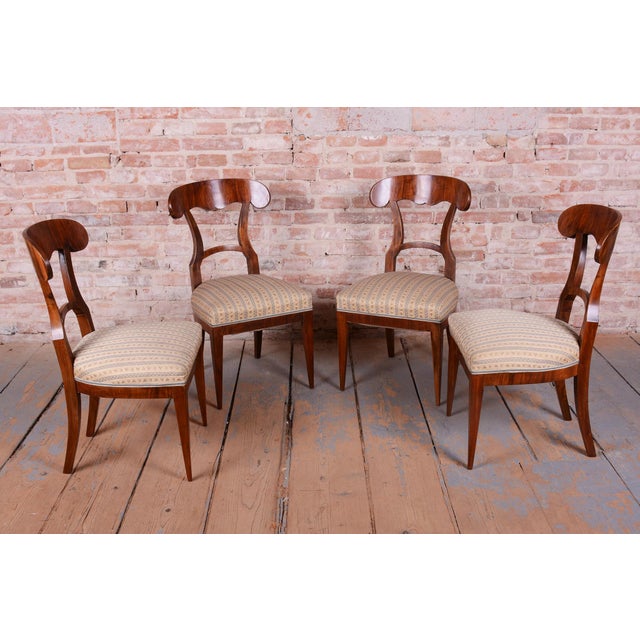 Biedermeier Chairs in Walnut, Austria, 1830s, Set of 8 For Sale - Image 6 of 14