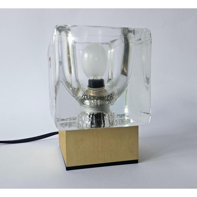 Mid-Century Modern Ice Cube Glass Table Lamp from Peill & Putzler, Germany, 1970s For Sale - Image 9 of 13