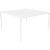 Xaloc white glass top table 140 by mowee dimensions: d140 x w140 x h74 cm material: aluminum, tinted tempered glass top....
