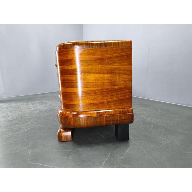 Art Deco Walnut Sideboard, Czechoslovakia, 1930s For Sale - Image 12 of 18