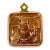1950s Vintage Arts & Crafts Farmhouse Boho Chic Tulip Copper Mold With Brass Hardware For Sale