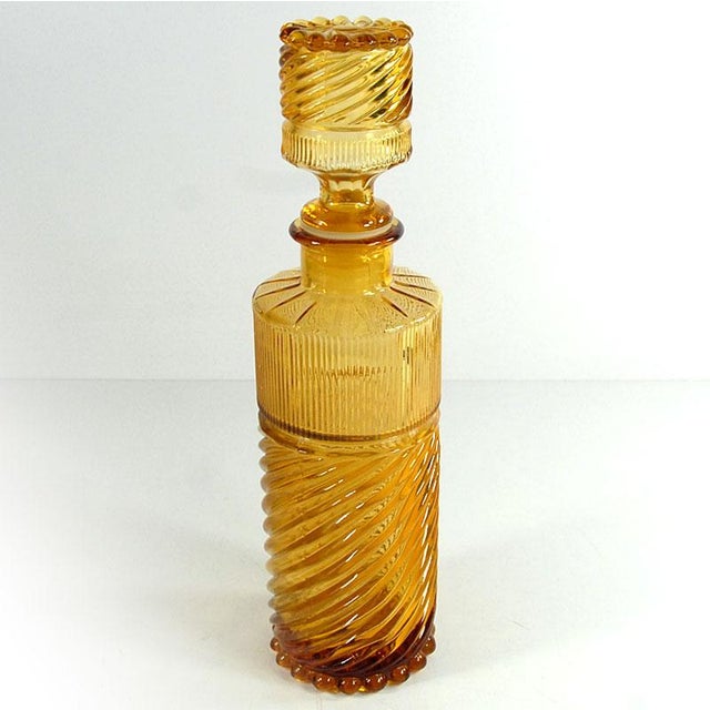 1970s Italian Colored Glass Caraffe from Empoli, 1970s. For Sale - Image 5 of 11