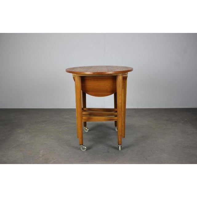 Danish Teak Folding Table with Stools by Poul Hundevad, 1960, Set of 4 For Sale - Image 10 of 13