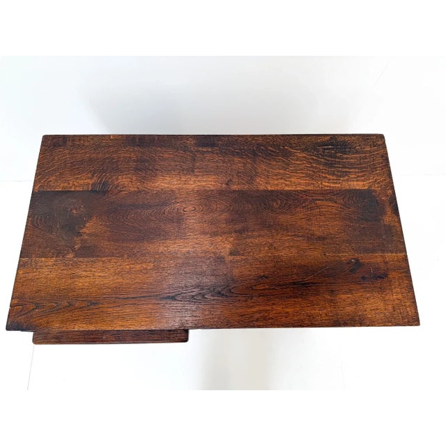 Anitque Dutch Oak Desk, 1890s For Sale - Image 10 of 13