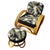 Mid-Century Modern 1950s Restored MCM 3-Strand 3/4 Reverse Pretzel Rattan Lounge Chair& Ottoman Pair For Sale - Image 3 of 8