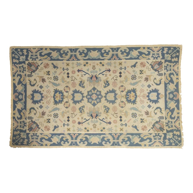 Portuguese Arraiolos Wool Rug For Sale
