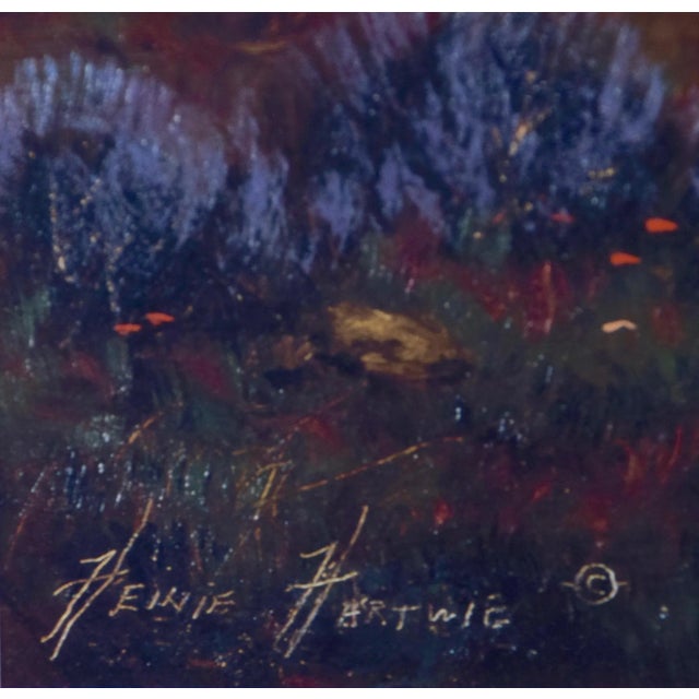 Late 20th Century Native American Encampment in a Valley, Limited Edition Hartwig Signed Print For Sale - Image 5 of 7