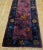 Purple 1920s Purple Floral Antique Chinese Art Deco Carpet 2'9" X 13'10" Handknotted Wool Rug Runner For Sale - Image 8 of 10