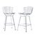 Mid-Century Modern Harry Bertoia for Knoll Mid Century Chrome Counter Stools - Pair For Sale - Image 3 of 13