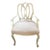 Mid Century French Style Ribbon Back Arm Chair For Sale