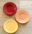 Modern Late 20th Century Saturated Solids and Swirls Colored Wall Plate Curation- Set of 7 For Sale - Image 3 of 17