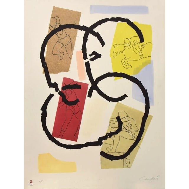 Rafael Canogar, Los Juegos, Original Lithograph, 2008 For Sale - Image 4 of 4