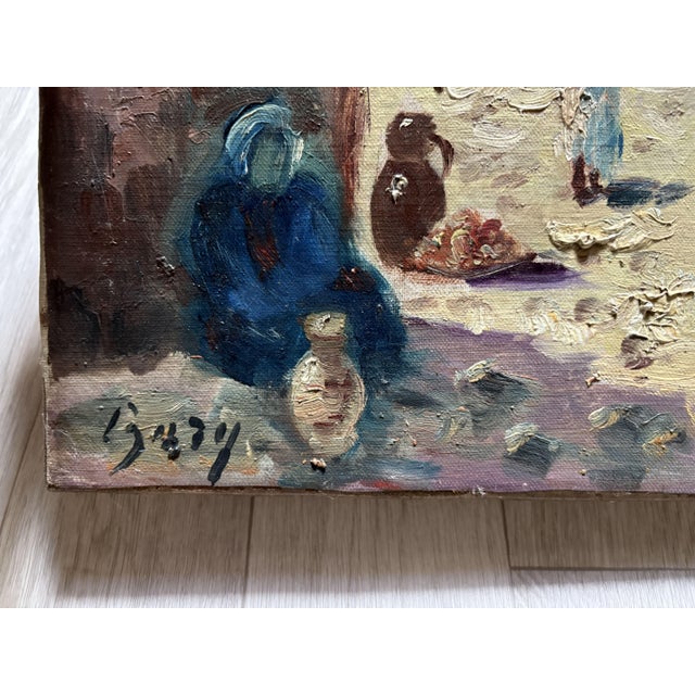 Eastern City View with People, 1890s-1900s, Painting, in Good conditions. Designed 1890 to 1919 I have official proof of...