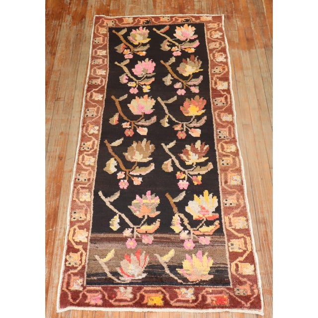 A Mid-20th-Century Turkish Floral Runner Details rug no. j3703 size 3' 2" x 7' 6" (97 x 229 cm)