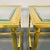 Pair Hollywood Regency Mastercraft Brass, Glass End / Side Tables, Mid-Century For Sale - Image 10 of 13