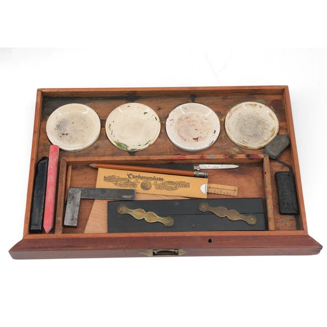 Victorian Campaign Military Artist's Watercolour Box from Reeves & Son For Sale - Image 18 of 18