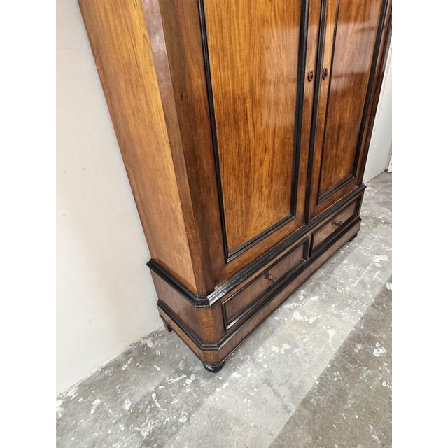 Large Antique Art Deco Amsterdamse School Wardrobe, 1900s For Sale - Image 5 of 18