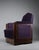 Art Deco Jatoba Wood and Purple Velvet Lounge Chair, 1930 For Sale - Image 4 of 13