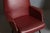 Italian Red Skai Armchairs with Black Lacquered Iron Legs, 1950s, Set of 2 For Sale - Image 4 of 6
